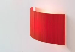 Comodin Wall Light, 1994 -Comfortable Home Equipo santa and cole comodin wall light rectangular ribbon Amber Red 2