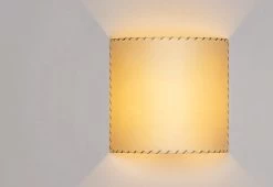 Comodin Wall Light, 1994 -Comfortable Home Equipo santa and cole comodin wall light rectulanger stitched partchement 2copy