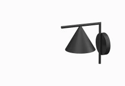 Flos Captain Flint Wall Lamp, 2021 -Comfortable Home Flos Michael Anastassiades Captain Flint Wall Black