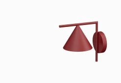 Flos Captain Flint Wall Lamp, 2021 -Comfortable Home Flos Michael Anastassiades Captain Flint Wall Red Burgundy