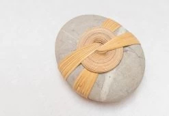 N/A Woven Stone -Comfortable Home Mindful Objects Felicity Hall Handwoven Stone Medium 2