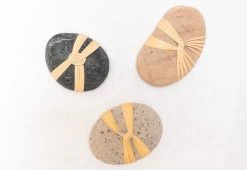 N/A Woven Stone -Comfortable Home Mindful Objects Felicity Hall Handwoven Stone Small 3