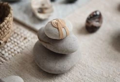 N/A Woven Stone -Comfortable Home Mindful Objects Felicity Hall Handwoven Stone Small 9