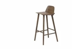 Muuto Nerd Bar Stool -Comfortable Home Muuto david geckeler nerd barstool stained dark brown