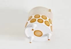 Oatmeal Spot Tripod Planter -Comfortable Home atelier stella baggot medium oatmeal spot tripod planter 3