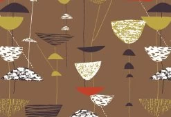 Calyx Fabric, 1951 -Comfortable Home calyx fabric 3