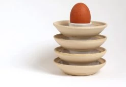 Stoneware Egg Cup, 2019 11 Stoneware Egg Cup, 2019 -Comfortable Home eggcup white pat oleary twentytwentyone 4