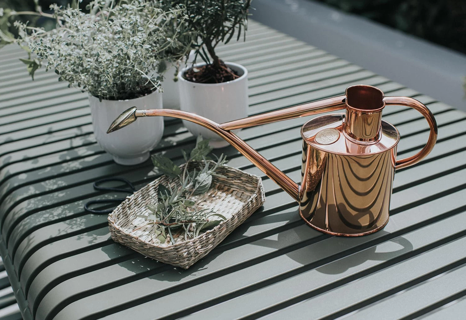 Rowley Ripple Copper Watering Can 2 Rowley Ripple Copper Watering Can - Image 2