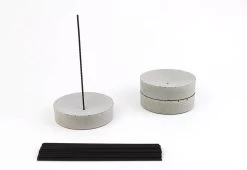 Sandalwood Charcoal Incense 6 Sandalwood Charcoal Incense -Comfortable Home kenkawai concrete incese holder