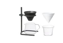 Kinto Slow Coffee Brewer Stand Set, Black -Comfortable Home kinto slow brewer coffee stand 1