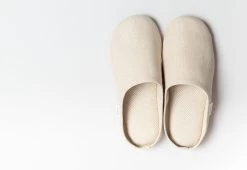 Sasawashi Slippers -Comfortable Home sasawashi moccasin slipper beige 2