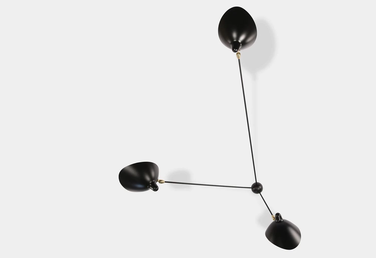 Applique Araignée 3 Bras Fixes, 1955 1 Applique Araignée 3 Bras Fixes, 1955