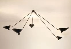 Plafonnier Araignée, 1955 -Comfortable Home serge mouille plafonnier araignee 5