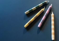 Hay Stripe Candle Set