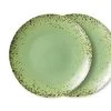 70s Dinner Plates, Set Of 2, Kiwi