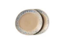 70s Side Plates, Set Of 2, Bark