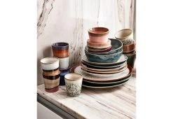 70s Side Plates, Set Of 2, Mist -Comfortable Home twentytwentyone hkliving side plates set bark 7 d6f90187 6c0f 4719 a0ad 73418dd2c59a