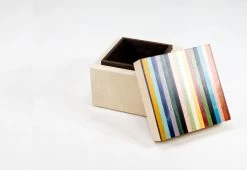 Candy Stripe Charm Box -Comfortable Home twentytwentyone kevin stamper candy stripe vaneer box cube 3