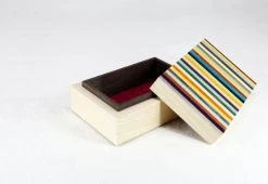 Candy Stripe Charm Box -Comfortable Home twentytwentyone kevin stamper candy stripe vaneer box tray 2