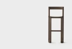 Pier Barstool, 2020 -Comfortable Home twentytwentyone resident Leonard Kadid Pier Barstool Umber 1