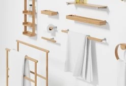 Yoku Freestanding Towel Rail -Comfortable Home wireworks yoku freestanding towel rail 3
